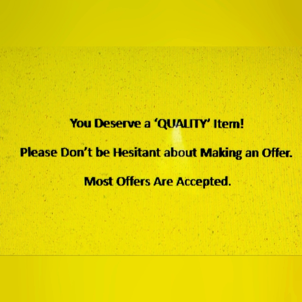 Please Make an Offer to Enjoy This Item